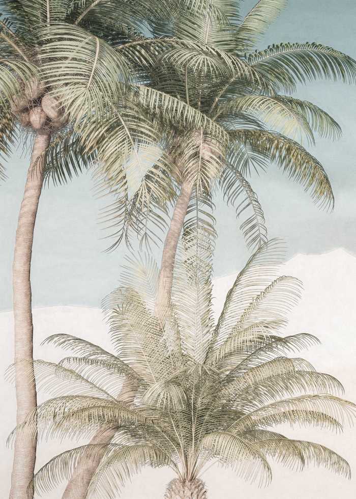 Photo murale intissé impression numérique Palm Oasis