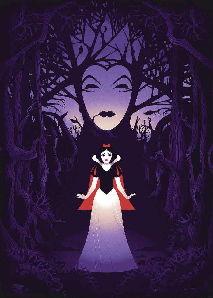 Affiche d'art Disney Snow White Evil Queen
