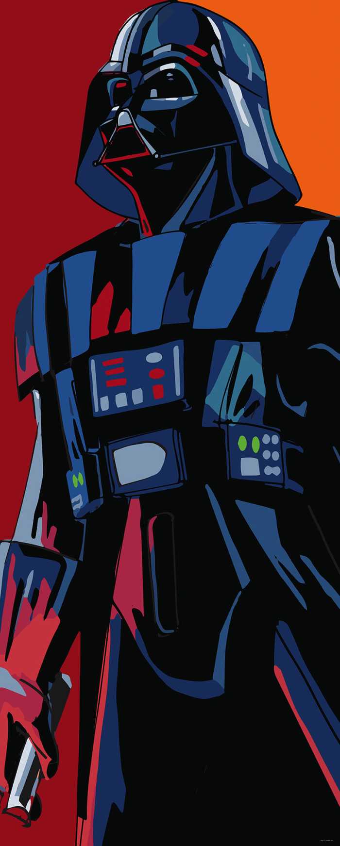 Photo murale intissé impression numérique Star Wars Cyberart by Vader