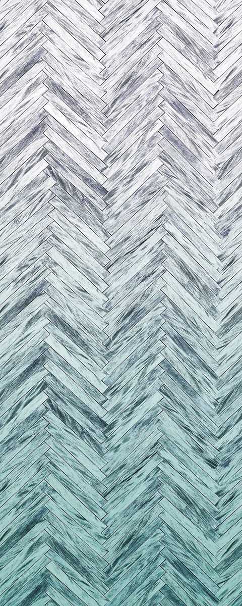 Panneau sur intissé  Herringbone Mint Panel