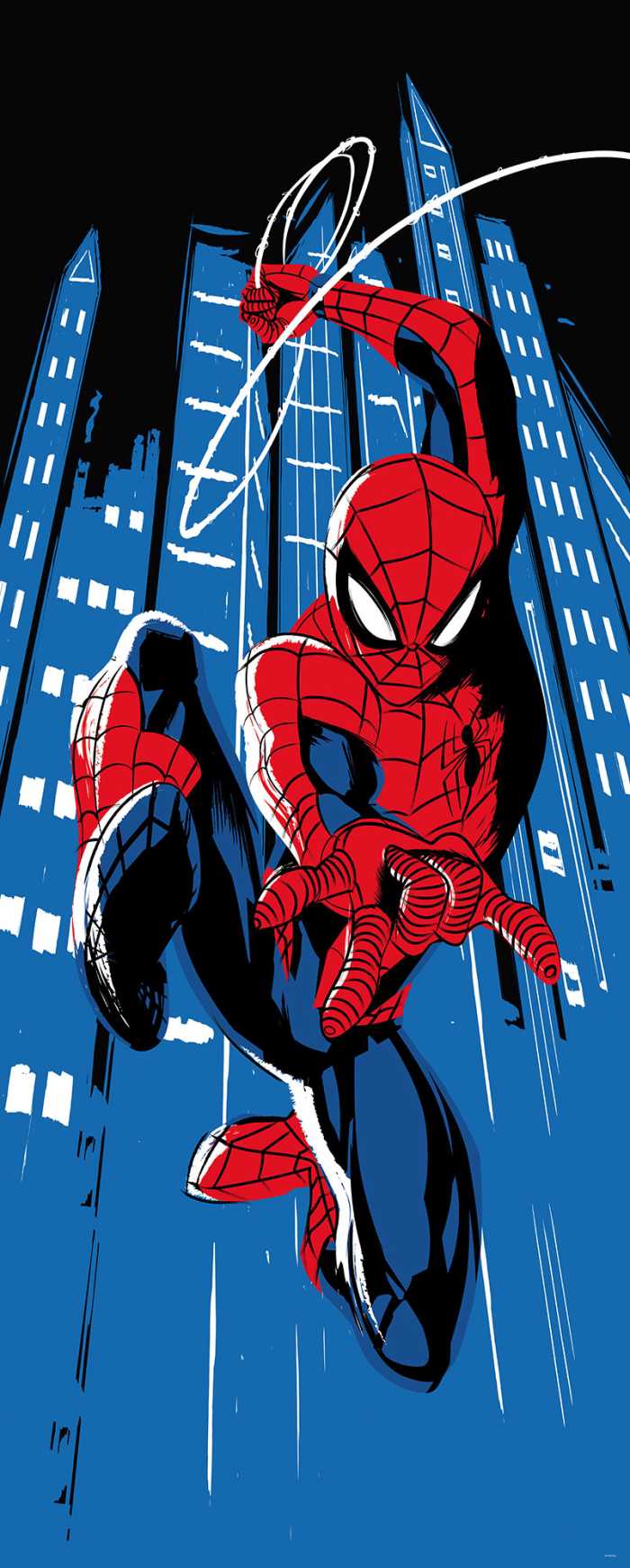 Photo murale intissé impression numérique Spider-Man Rooftop-Rockin