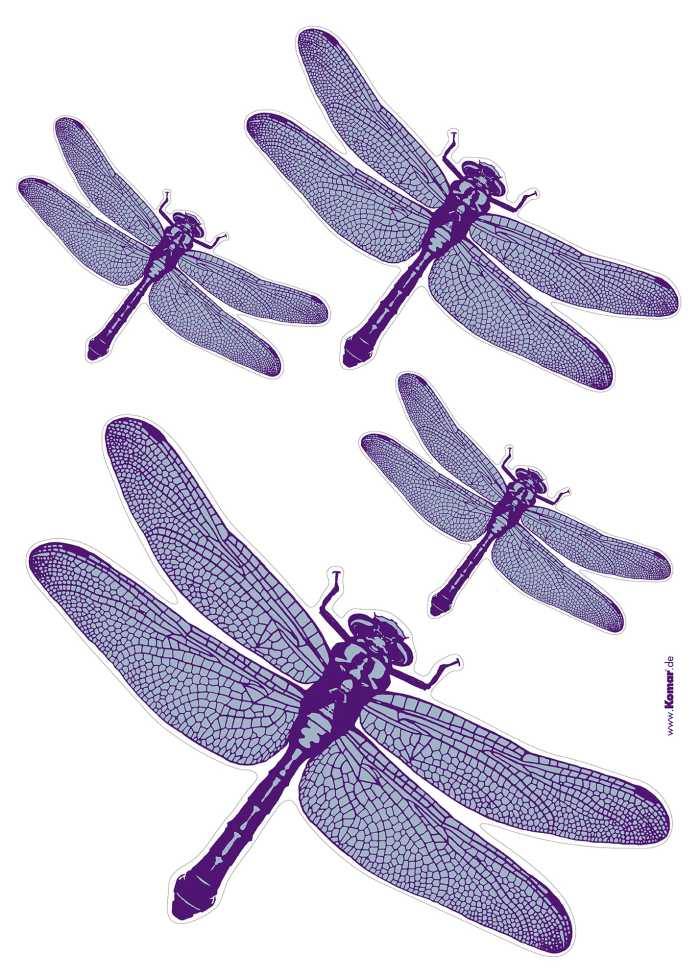 Sticker mural Libelle