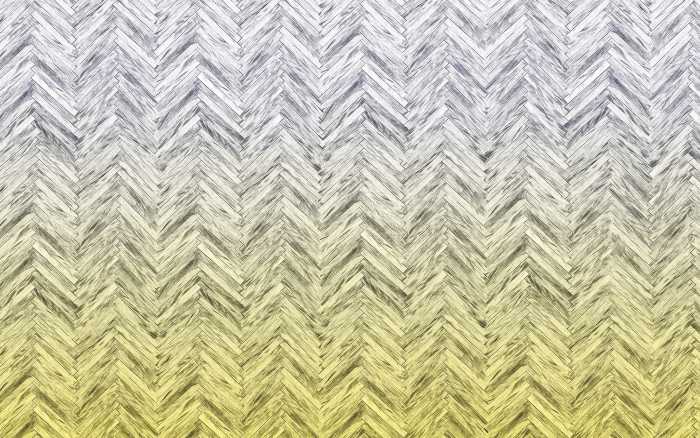 Photo murale intissé impression numérique Herringbone Yellow