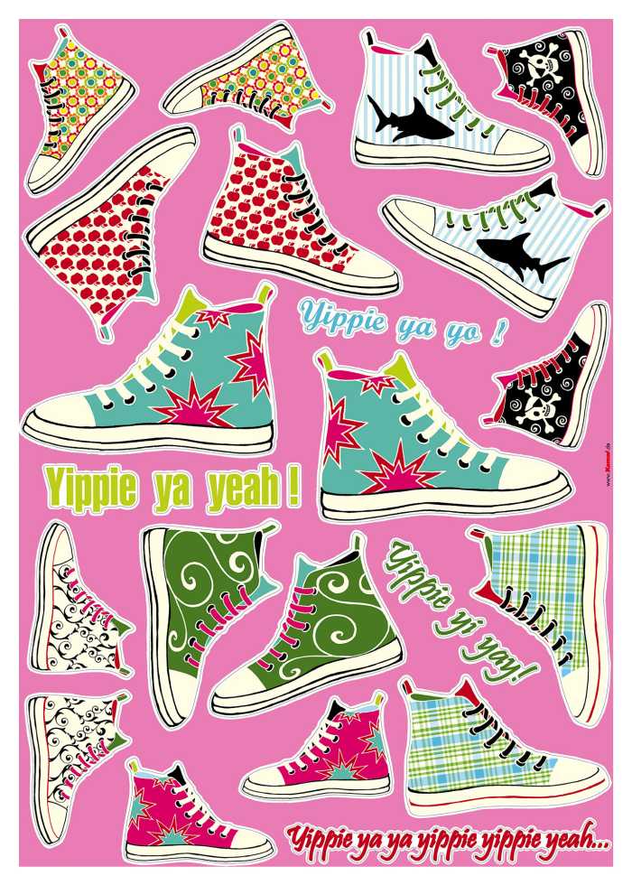 Sticker mural Sneakers