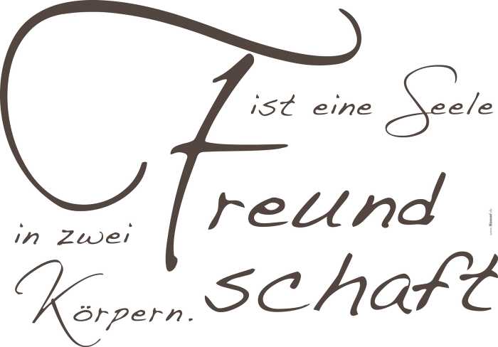 Sticker mural Freundschaft