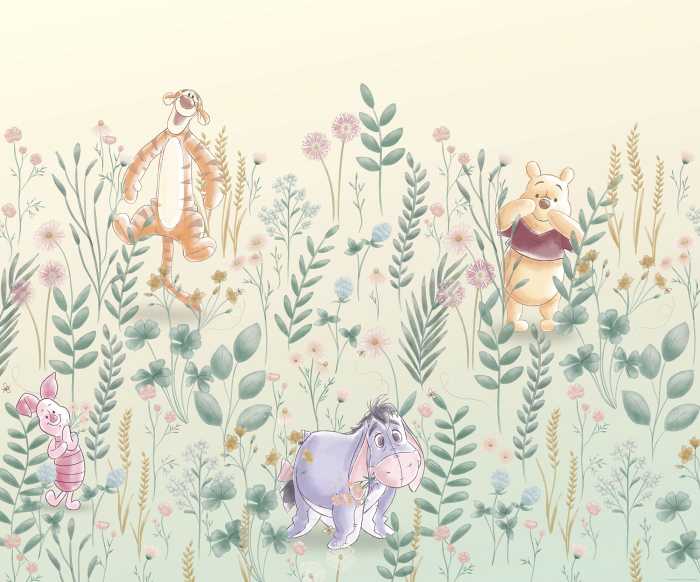 Photo murale intissé impression numérique Winnie the Pooh - Hide and Seek