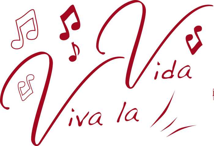 Sticker mural Viva la Vida