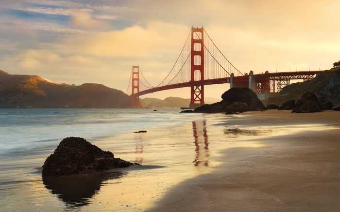 Photo murale intissé impression numérique Golden Gate