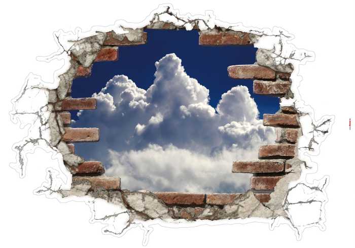 Sticker mural Break out Clouds