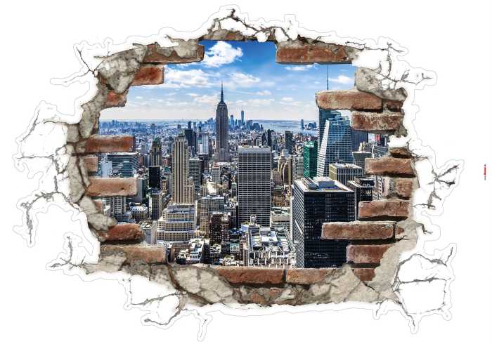 Sticker mural Break out NYC