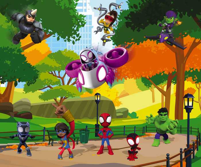 Photo murale intissé impression numérique Spidey Scavenger Hunt