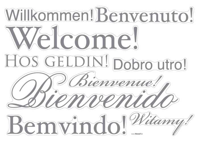 Sticker mural Welcome