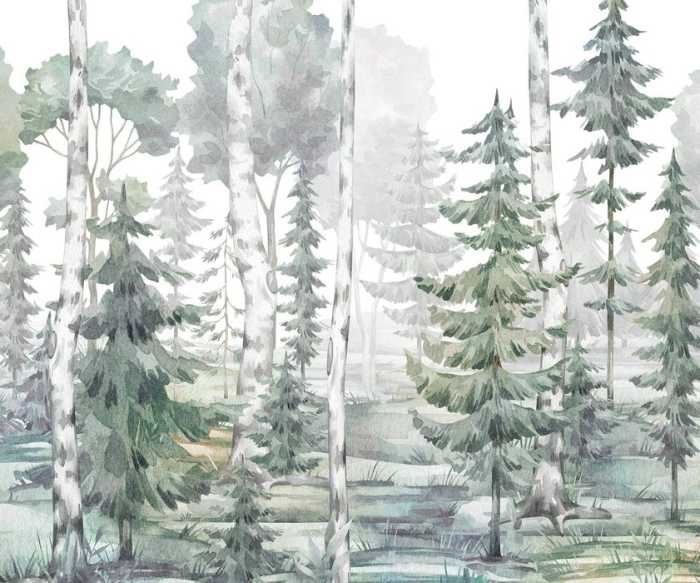 Intissé Standard White Birches