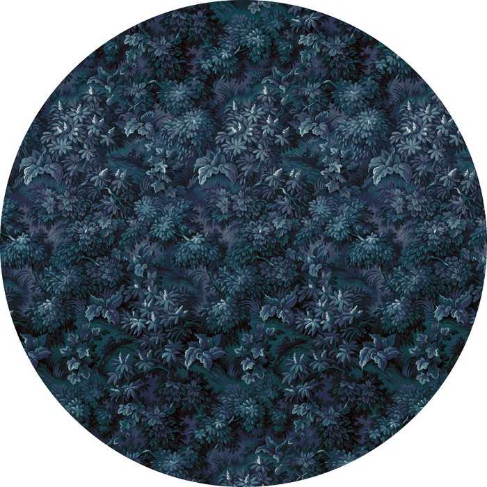 Murale ronde auto-adhésive intissée Azul