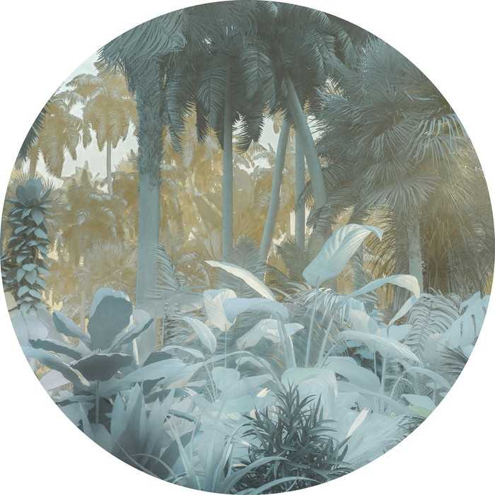 Murale ronde auto-adhésive intissée Exotic Jungle