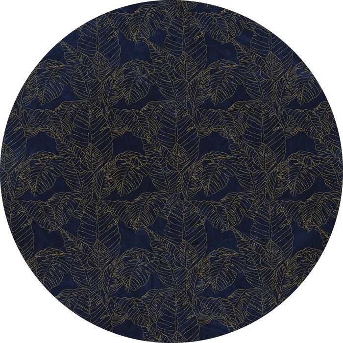 Murale ronde auto-adhésive intissée Royal Blue