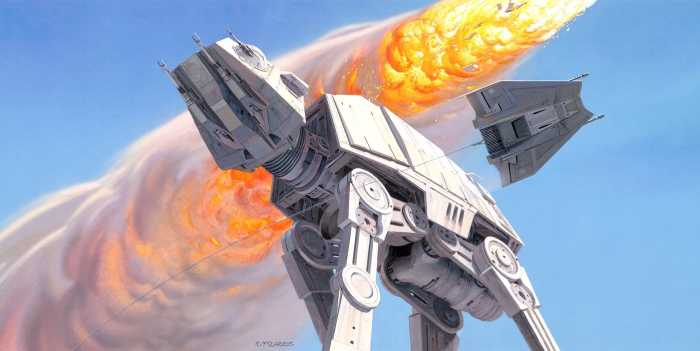 Intissé Standard Star Wars Classic RMQ Hoth Battle AT-AT