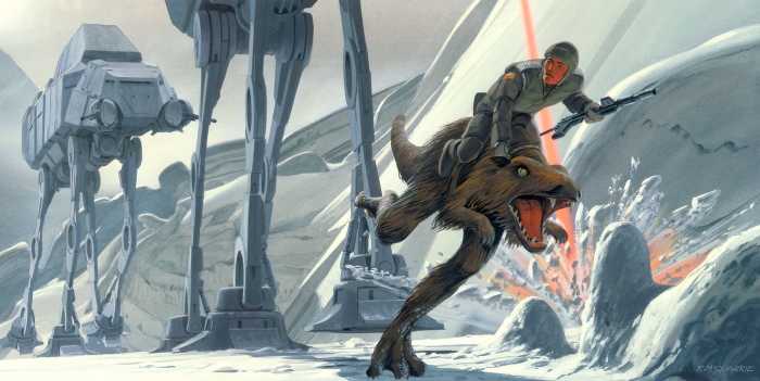 Intissé Standard Star Wars Classic RMQ Hoth Battle Ground