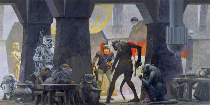 Intissé Standard Star Wars Classic RMQ Mos Eisley Streets