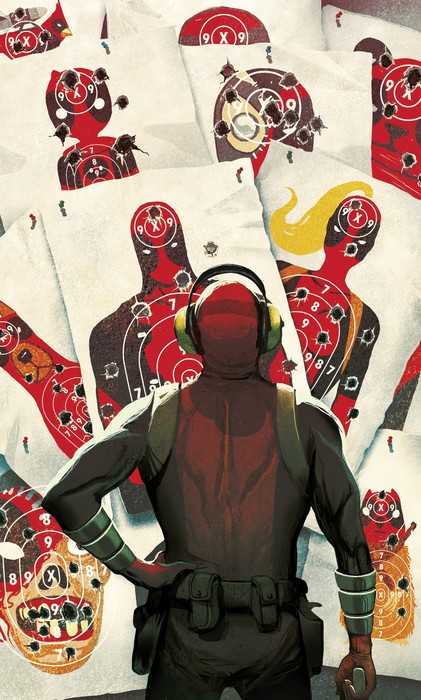 Intissé Standard Marvel Deadpool Target Shooting