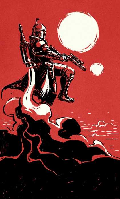 Intissé Standard Star Wars Boba Fett The Bounty Hunter