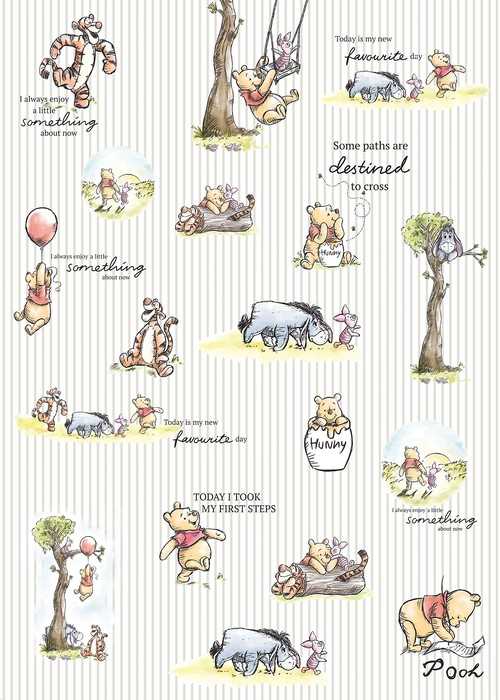 Intissé Standard Winnie the Pooh Stripes