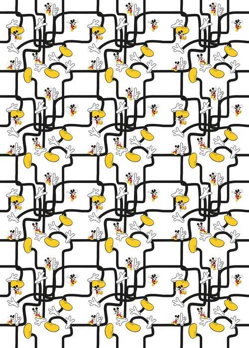 Intissé Standard Mickey Mouse - Foot Labyrinth