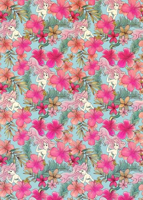 Intissé Standard Ariel - Pink Flower