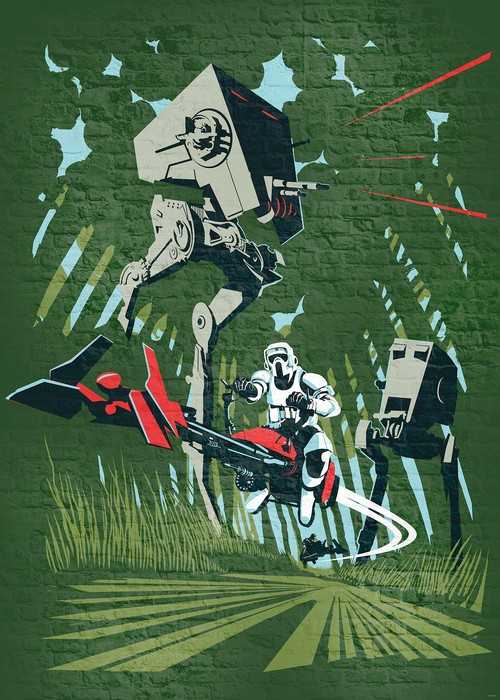 Intissé Standard Star Wars Classic Concrete Endor