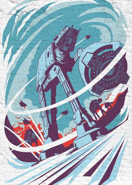 Intissé Standard Star Wars Classic Concrete Hoth