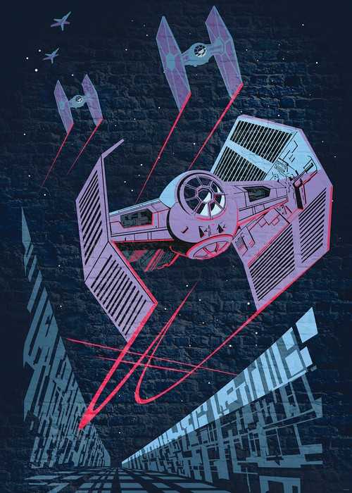 Intissé Standard Star Wars Classic Concrete TIE-Fighter