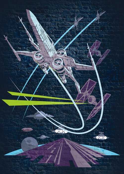 Intissé Standard Star Wars Classic Concrete X-Wing