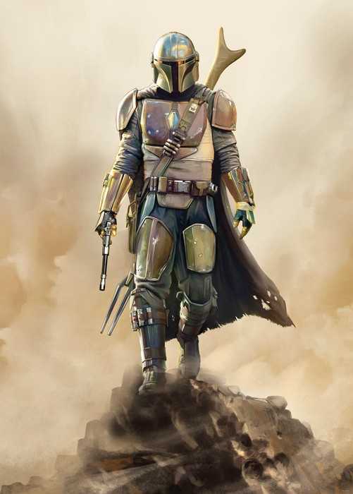 Intissé Standard Star Wars The Mandalorian The Hunter