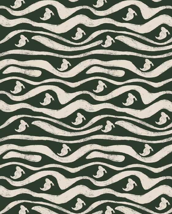 Intissé Standard Disney Donald Duck Green Waves