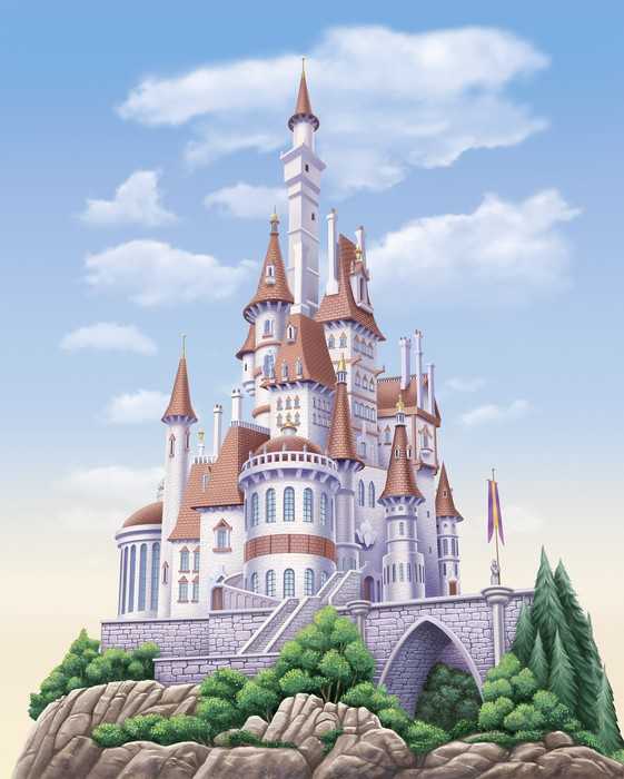 Intissé Standard Disney Princess Belle Castle