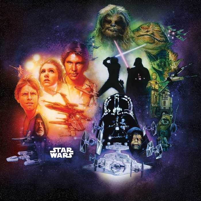 Intissé Standard Star Wars Classic Poster Collage