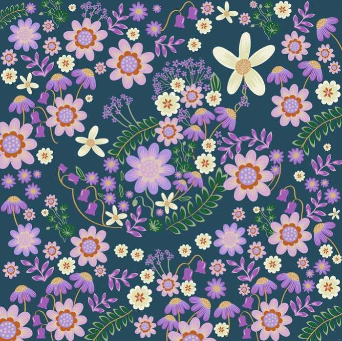 Intissé Standard Disney Minnie Mouse Gardening Club Blue