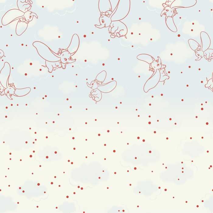 Intissé Standard Disney Dumbo Clouds