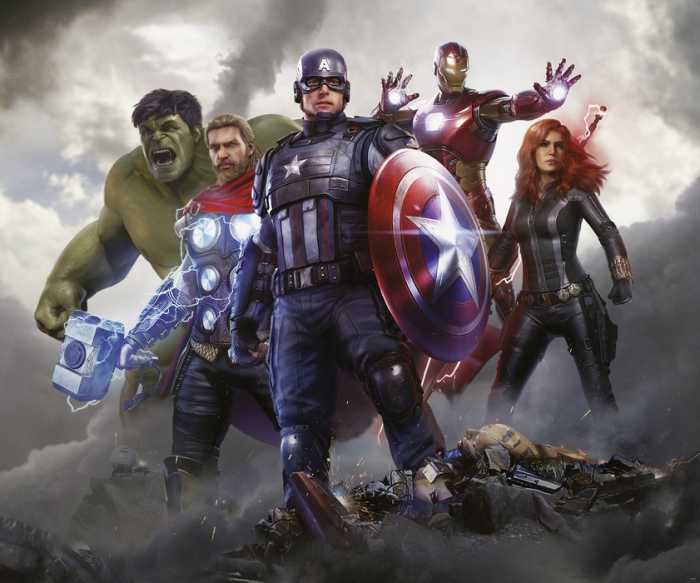 Intissé Standard Marvel Avengers Working Together
