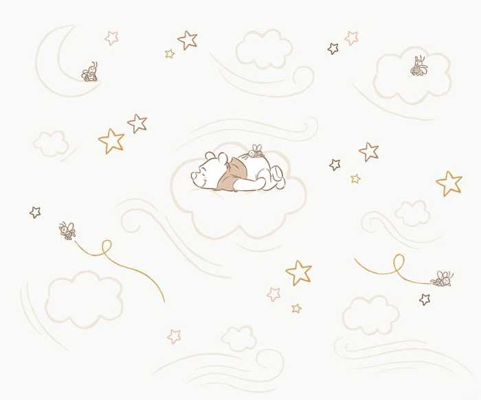 Intissé Standard Disney Winnie the Pooh Sleepy Little Bear