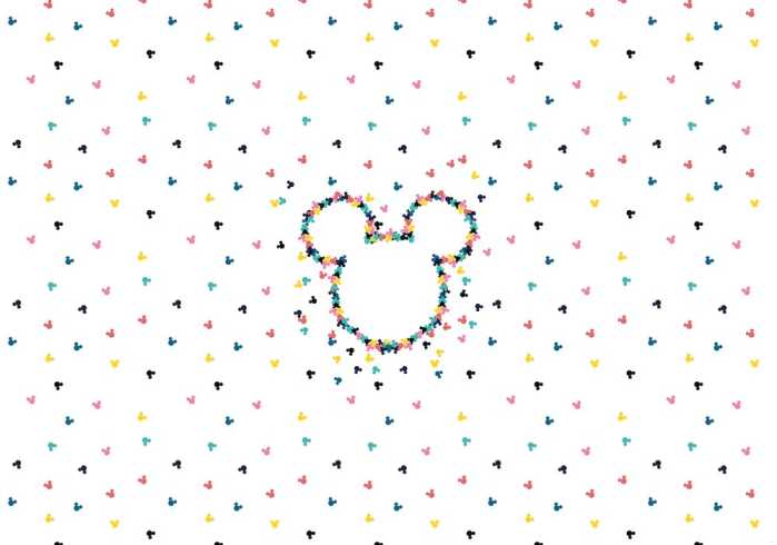 Intissé Standard Mickey Heads-Up