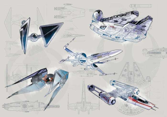 Intissé Standard Star Wars Blueprint Light