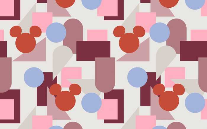 Intissé Standard Colourful Mickey