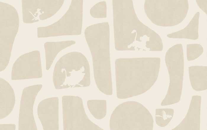 Intissé Standard Disney The Lion King Animals and Shapes