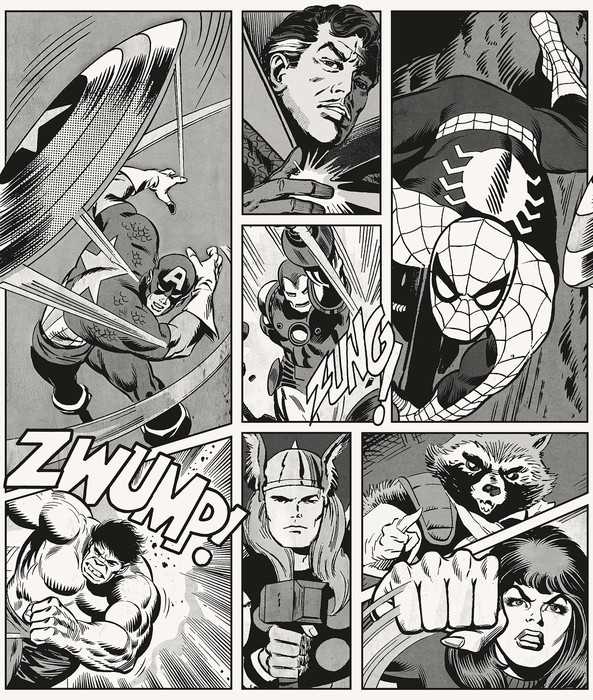 Vinyle Marvel Classic Comic Panel Monochrome