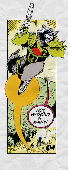 Intissé Standard Guardians Retro Comic Rocket Raccoon