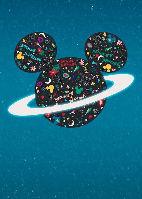 Intissé Standard Planet Mickey
