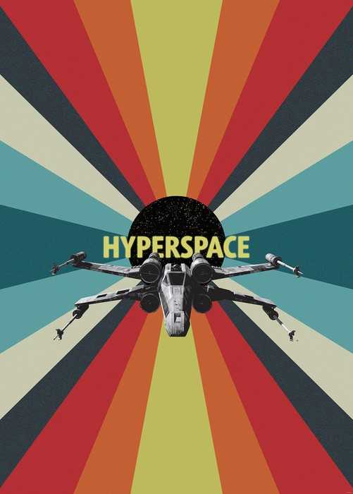 Intissé Standard Star Wars Hyperspace