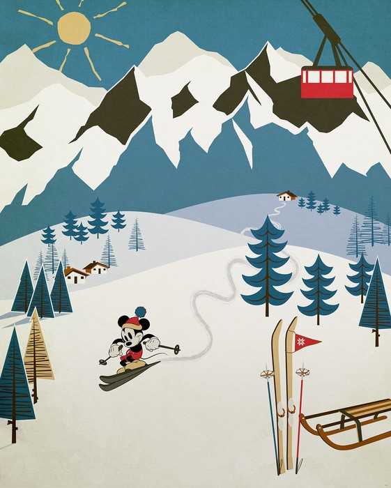 Intissé Standard Mickey Mouse Alpine