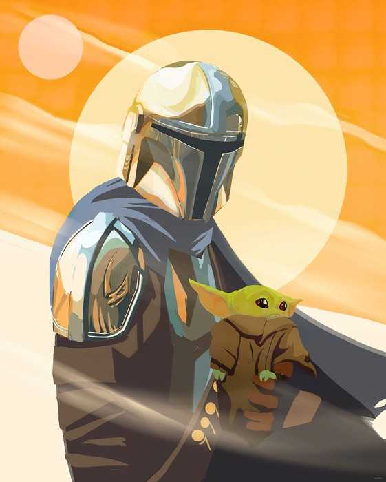 Intissé Standard The Mandalorian - Hunt for Grogu
